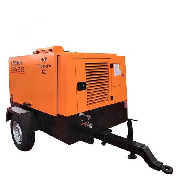 9. 2m3 / মিনিট ক্ষমতা ড্রিলিং বায়ু সংকোচকারী Yuchai 88KW 8bar কাজের চাপ