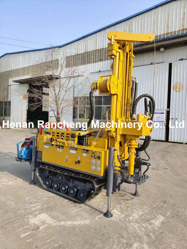RCF150S 150m গভীরতা কমপ্যাক্ট রাবার ট্র্যাক ওয়াটার ওয়েল ড্রিলিং রিগ মেশিন 42KW ইউচাই ইঞ্জিন সহ