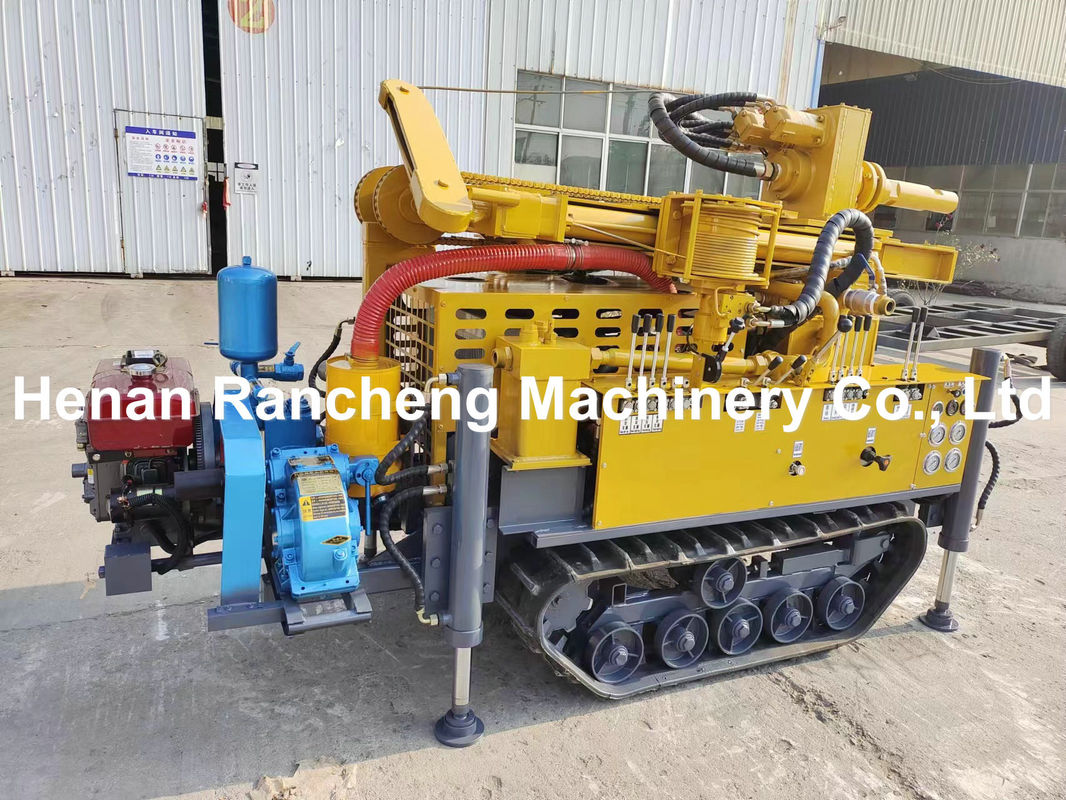 RCF150S 150m গভীরতা কমপ্যাক্ট রাবার ট্র্যাক ওয়াটার ওয়েল ড্রিলিং রিগ মেশিন 42KW ইউচাই ইঞ্জিন সহ
