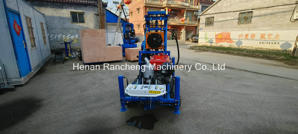 সহজ অপারেশন RCS200C রাবার ক্রলার পোর্টেবল ড্রিলিং রিগ 150m গভীরতা 450mm ব্যাসার্ধ সঙ্গে