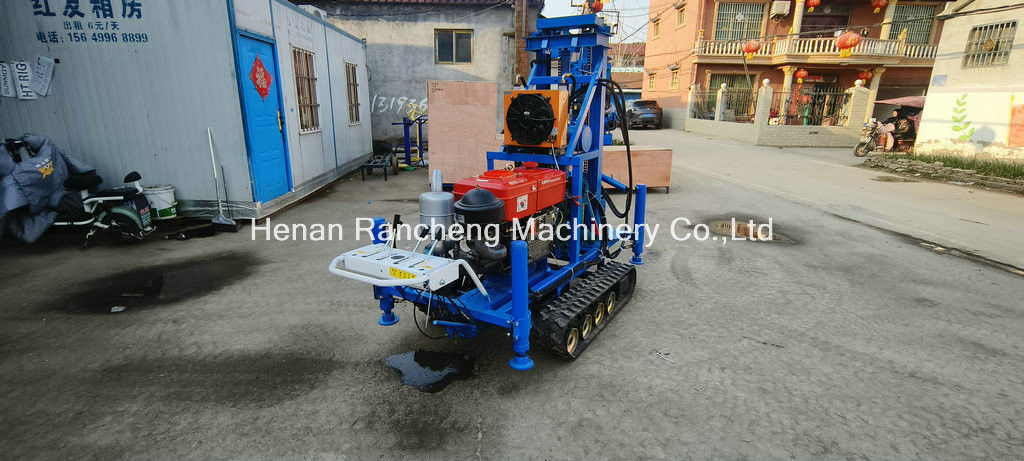 সহজ অপারেশন RCS200C রাবার ক্রলার পোর্টেবল ড্রিলিং রিগ 150m গভীরতা 450mm ব্যাসার্ধ সঙ্গে