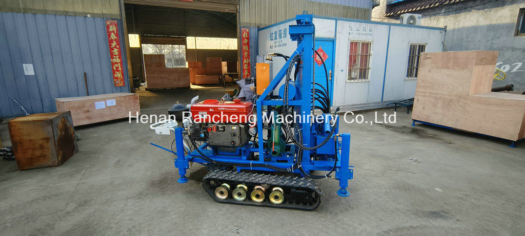 সহজ অপারেশন RCS200C রাবার ক্রলার পোর্টেবল ড্রিলিং রিগ 150m গভীরতা 450mm ব্যাসার্ধ সঙ্গে