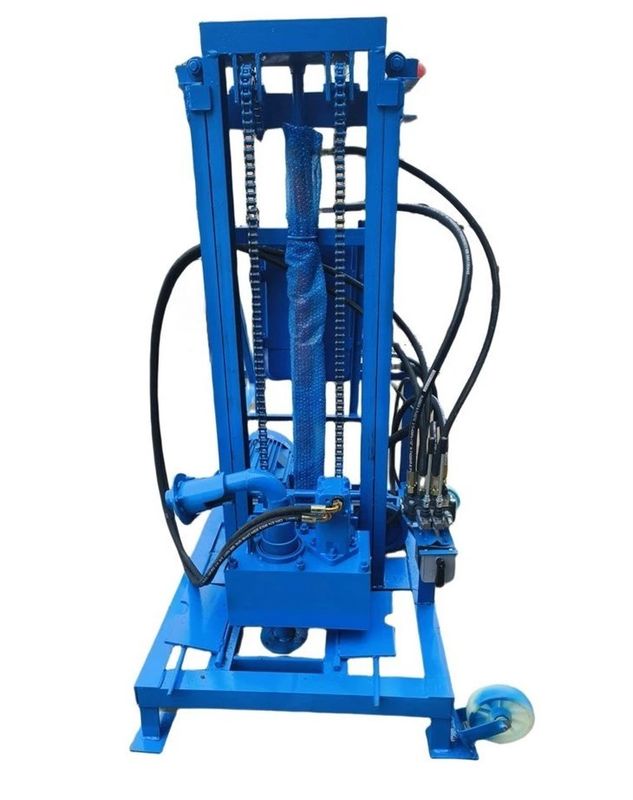 ছোট পোর্টেবল ওয়াটার ওয়েল ড্রিলিং মেশিন 11KW 1500mm ড্রিল রড Dia 150m Bore Deep