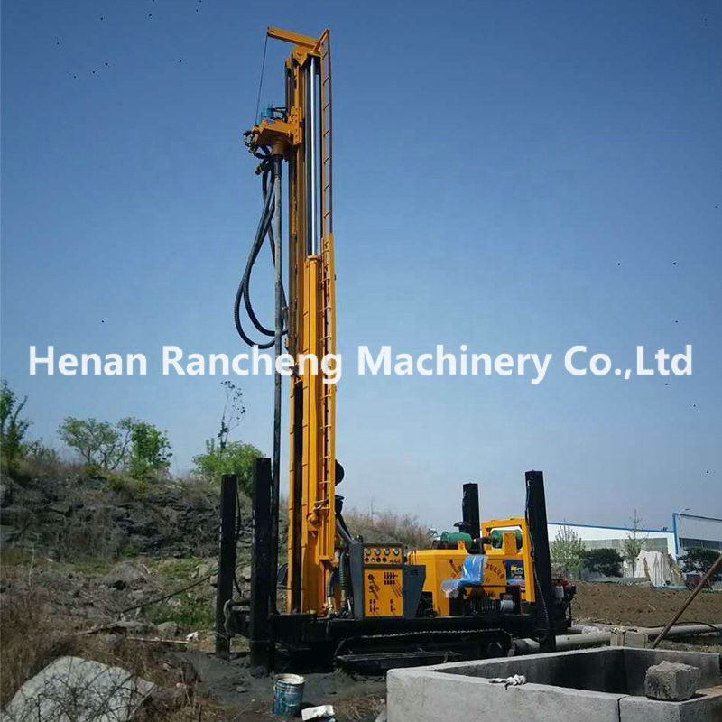 ক্রলার মাউন্ট করা RCF350C 350m গভীর জলের ভাল ড্রিলিং রিগ হাইড্রোলিক সহজ অপারেশন জল ভাল ড্রিলিং মেশিন