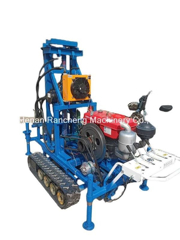 সহজ অপারেশন RCS200C রাবার ক্রলার পোর্টেবল ড্রিলিং রিগ 150m গভীরতা 450mm ব্যাসার্ধ সঙ্গে