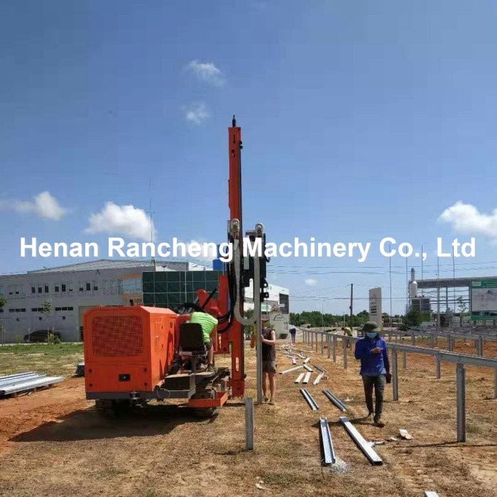 হাইড্রোলিক ড্রিলিং রিগ উদ্ধৃতি RC260Y মডেল উভয় ঘূর্ণন ড্রিলিং এবং র্যামিং র্যামিং মাথা জন্য সর্বোচ্চ 6m র্যামিং পাইপ