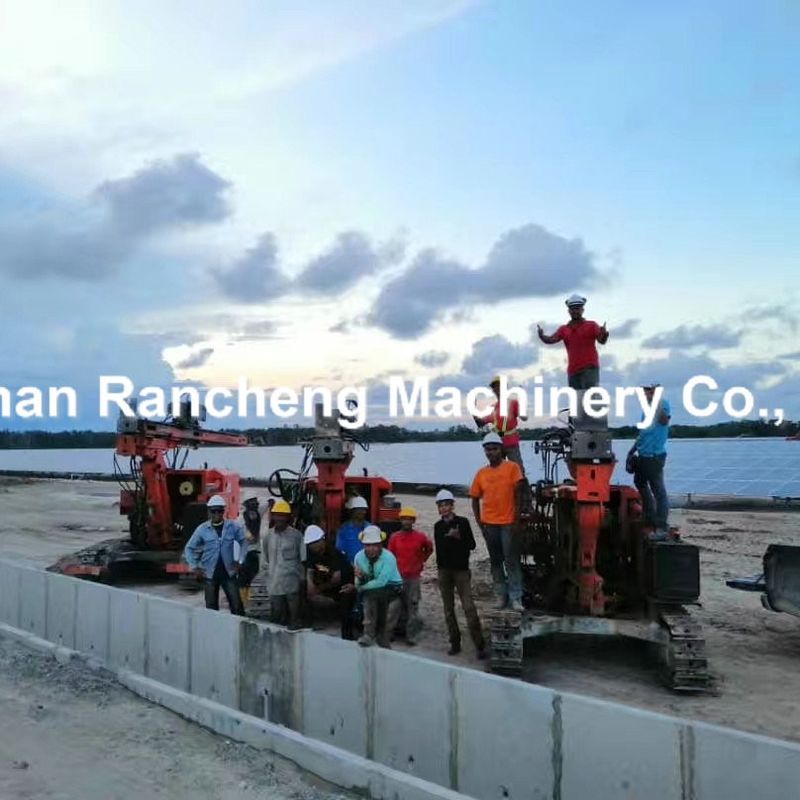 হাইড্রোলিক ড্রিলিং রিগ উদ্ধৃতি RC260Y মডেল উভয় ঘূর্ণন ড্রিলিং এবং র্যামিং র্যামিং মাথা জন্য সর্বোচ্চ 6m র্যামিং পাইপ