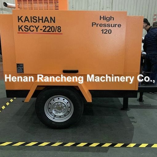 KSCY220/8 এয়ার কম্প্রেসার 75HP ডিজেল ইঞ্জিন স্ক্রু পোর্টেবল এয়ার কম্প্রেসার