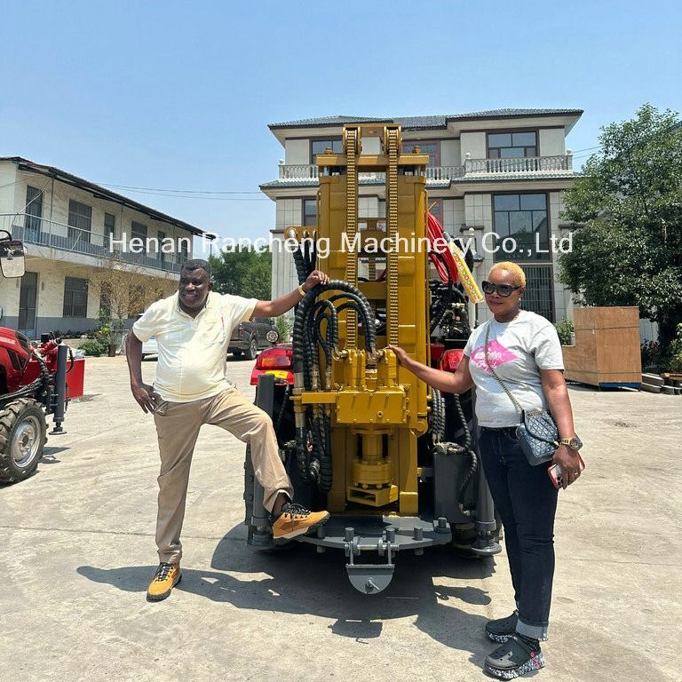 পানির জন্য পোর্টেবল ট্র্যাক্টর মাউন্ট হাইড্রোলিক ড্রিলিং রিগ