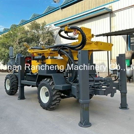 RCF220W চাকা টাইপ ড্রিলিং রিগ জন্য 35m / মিনিট এবং 17-31m Sup3 / মিনিট বায়ু খরচ