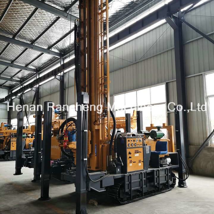 RCF500C ক্রলার মাউন্ট হাইড্রোলিক ওয়াটার ওয়েল ড্রিল রিগ 500m হাইড্রোলিক পোর্টেবল ড্রিলিং মেশিন