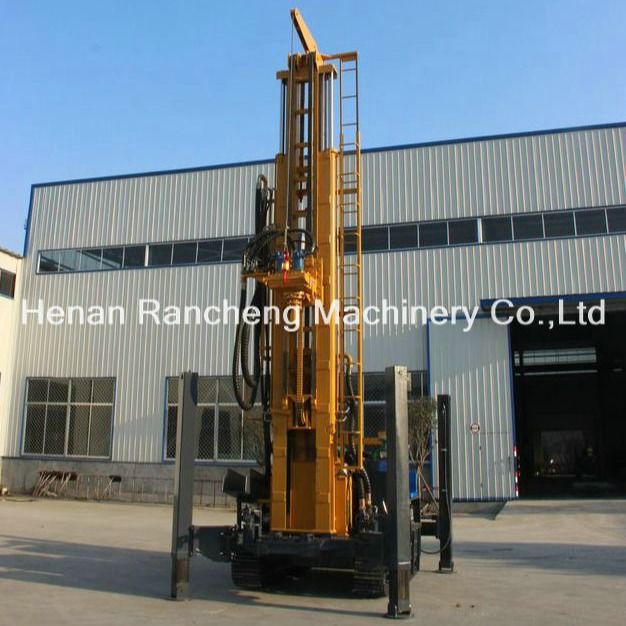 RCF500C ক্রলার মাউন্ট হাইড্রোলিক ওয়াটার ওয়েল ড্রিল রিগ 500m হাইড্রোলিক পোর্টেবল ড্রিলিং মেশিন