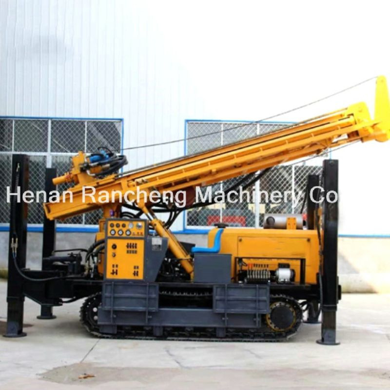RCF500C ক্রলার মাউন্ট হাইড্রোলিক ওয়াটার ওয়েল ড্রিল রিগ 500m হাইড্রোলিক পোর্টেবল ড্রিলিং মেশিন