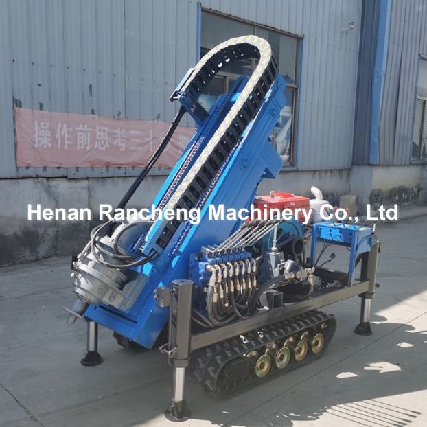 1.2T 30m 30HP ইঞ্জিন পাওয়ার ক্রলার সোলার পিল ড্রাইভ 4 হাইড্রোলিক পা দিয়ে