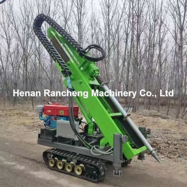 1.2T 30m 30HP ইঞ্জিন পাওয়ার ক্রলার সোলার পিল ড্রাইভ 4 হাইড্রোলিক পা দিয়ে