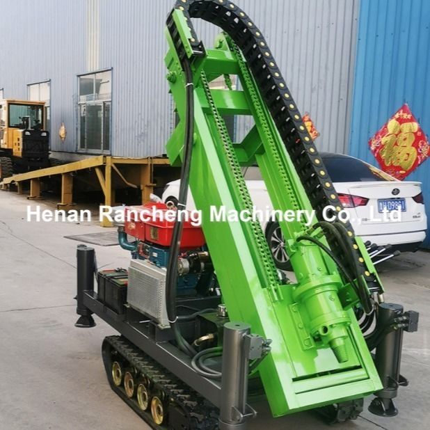 1.2T 30m 30HP ইঞ্জিন পাওয়ার ক্রলার সোলার পিল ড্রাইভ 4 হাইড্রোলিক পা দিয়ে