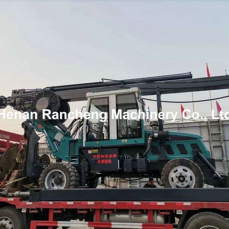 500-1500 মিমি বহুমুখী হুইল টাইপ অগার পিলিং রিগ 30-50r / মিনিট পাওয়ারহেড ঘূর্ণন গতির জন্য