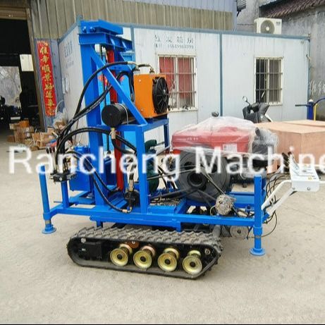 RCS200C মিনি ড্রিলিং রিগ ১৫০ মিটার জল কূপ ড্রিলিং জন্য / 25hp জল পাম্প সঙ্গে ডিজেল ইঞ্জিন
