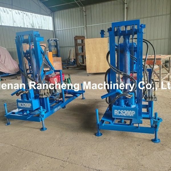150 মিটার গভীরতা পোর্টেবল কূপ খনন যন্ত্র 22Hp / 16.2Kw ডিজেল মোটর পাওয়ার পারকাসিভ এবং ঘূর্ণায়মান প্রকার