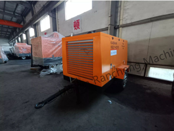 KSCY-400/14.5K  400cfm ডিজেল পোর্টেবল স্ক্রু এয়ার কম্প্রেসার উইথ কামিন্স ইঞ্জিন
