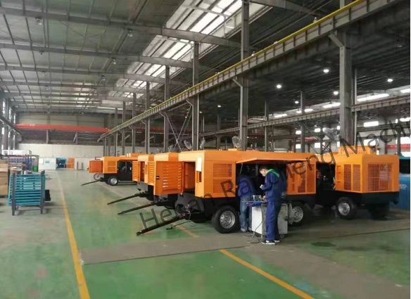 KSCY-400/14.5K  400cfm ডিজেল পোর্টেবল স্ক্রু এয়ার কম্প্রেসার উইথ কামিন্স ইঞ্জিন