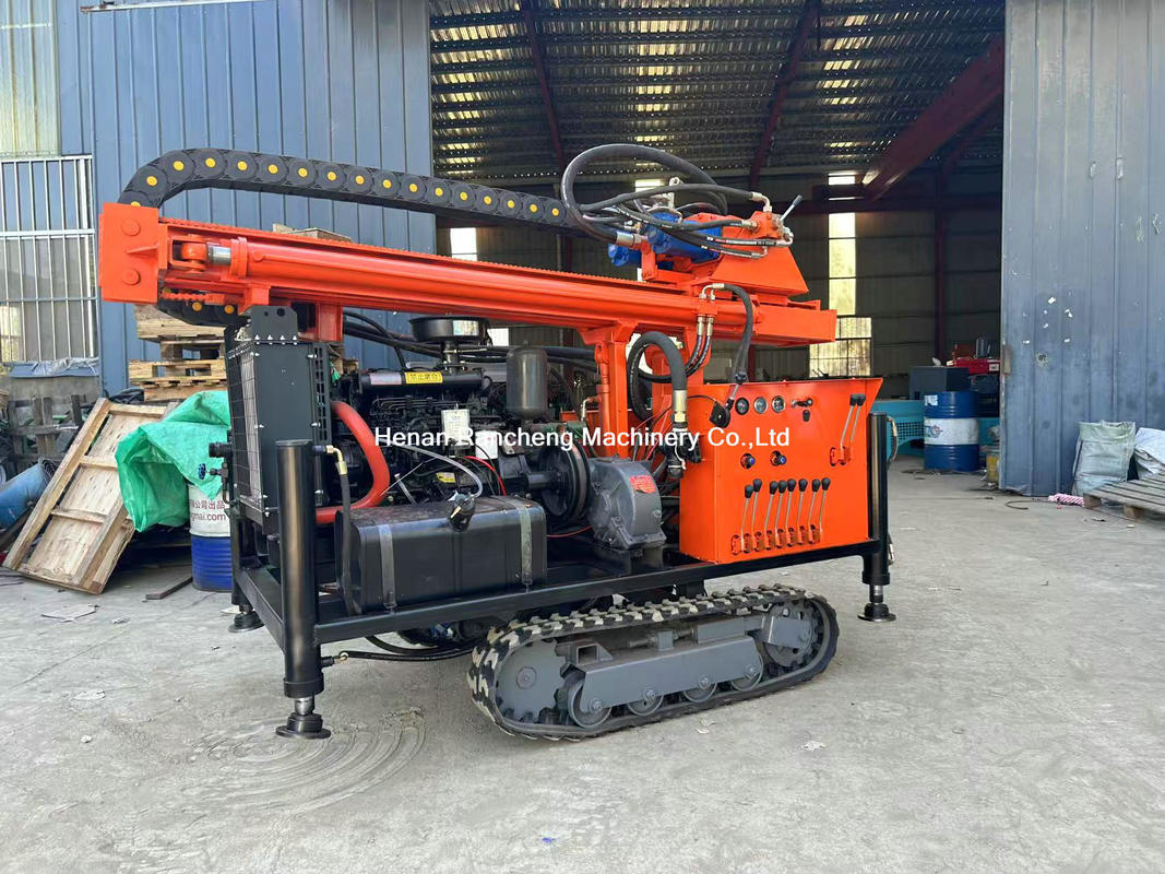 Crawler Mounted Type RCS200C Drilling Rig Drill Depth 200m Hydraulic Drill System And Operation