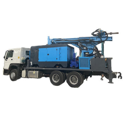 500 মিটার গভীরতা ভাল ড্রিলিং রিগ জল ট্রাক 266HP লোড ইঞ্জিন 40 - 130rpm ঘূর্ণন গতি