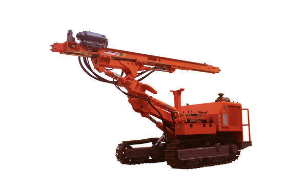 80m ড্রিলিং গভীরতা ডিটিএইচ ড্রিলিং রিগ 102HP ডিজেল ইঞ্জিন ব্লাস্ট হোল ড্রিলিং রিগ