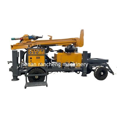 RCF220W ড্রিলিং গভীরতা 100 থেকে 220 মিটার চাকা বায়ুসংক্রান্ত ঘূর্ণমান জল ভাল ড্রিলিং রিগ