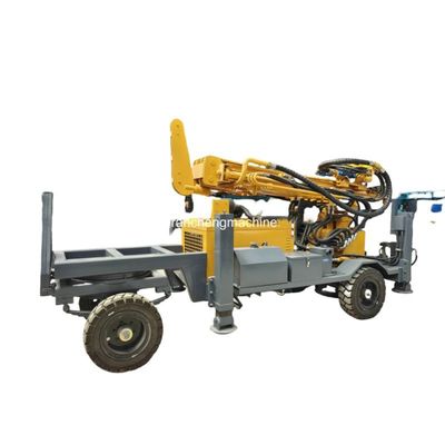 RCF220W হাইড্রোলিক হুইল মাউন্টড ওয়াটার ওয়েল ড্রিলিং মেশিন 65KW ডিজেল ইঞ্জিন সহ