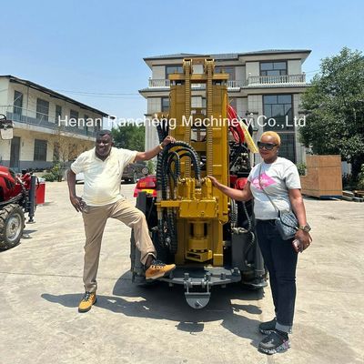 ২০০ মিটার হোল ড্রিলিং রিগ ট্র্যাক্টর মাউন্টড ওয়াটার ওয়েল ড্রিলিং রিগ