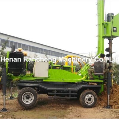 সম্পূর্ণ হাইড্রোলিক RCQ-10W পিলিং রিগ - 10 মিটার গভীরতা, 2200 R/Min ঘূর্ণন গতি
