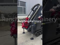 ছোট রাবার ক্রলার সোলার পিল ড্রাইভার একক পাম্প 1m - 30m গর্ত গভীরতা